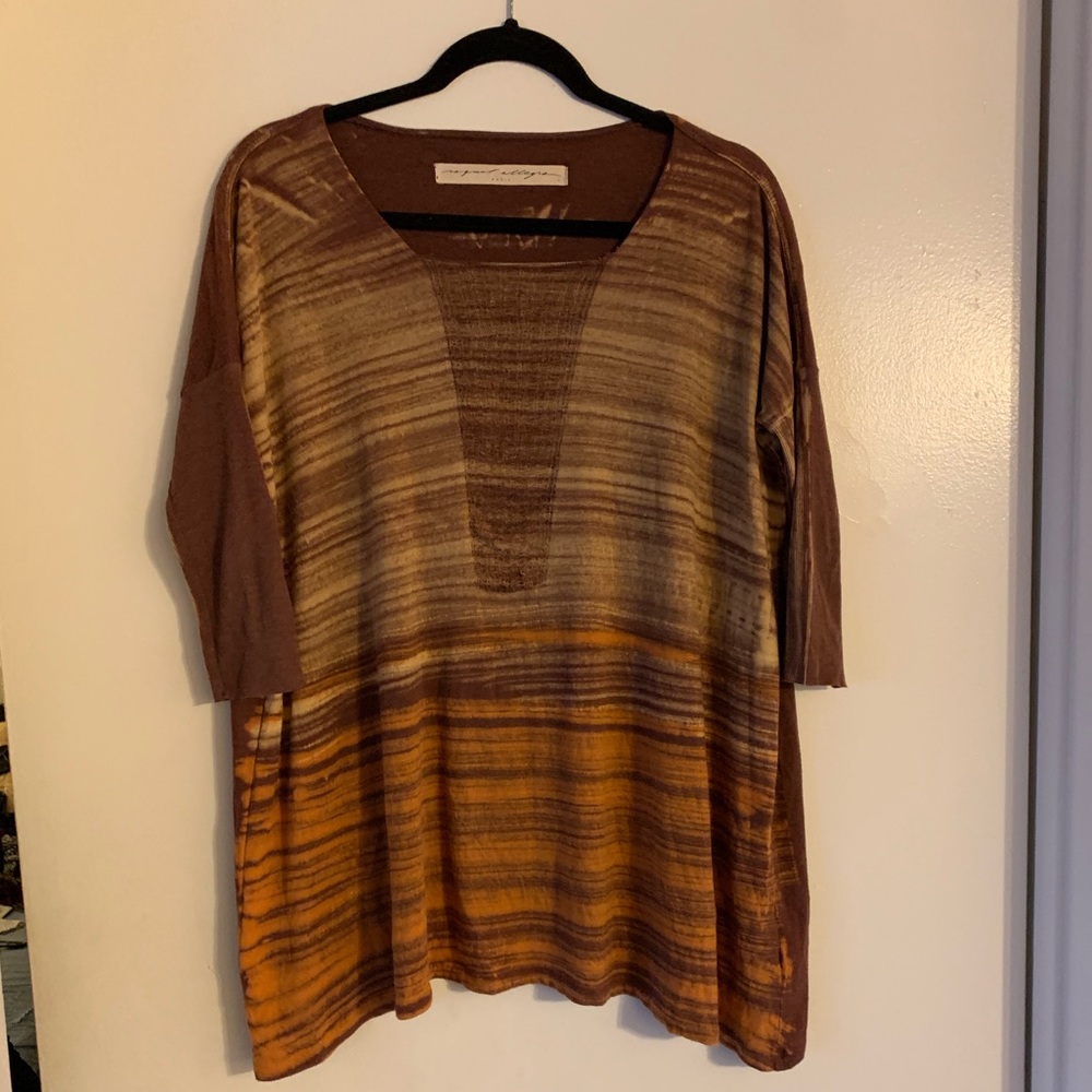 Raquel Allegra Tie Dye Asymmetrical Top, Size 1
